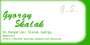 gyorgy skalak business card